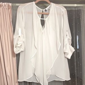 White Blouse Jenifer Lopez sz XL